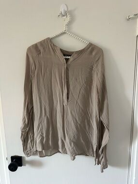 Vince Silk Button-Down Blouse